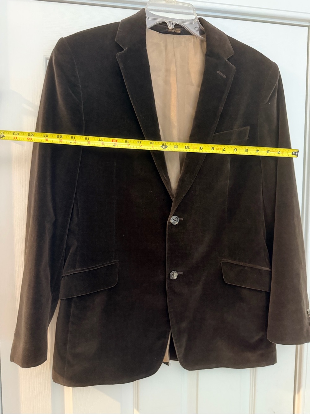 Men's Size 40S "Banana Republic" Brown Velvet Two-Button Sport Coat GUC - Picture 4 of 8